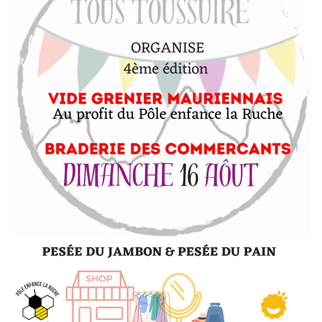 Vide grenier mauriennais et Grande braderie des commerçants_La Toussuire