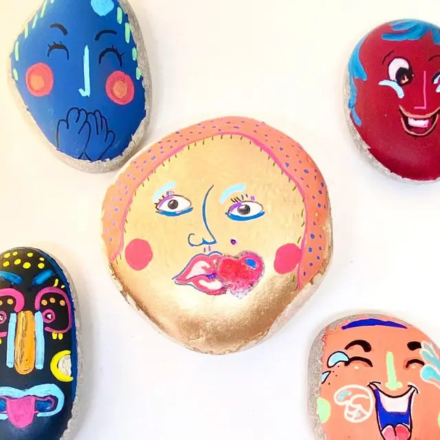 Peinture sur galets