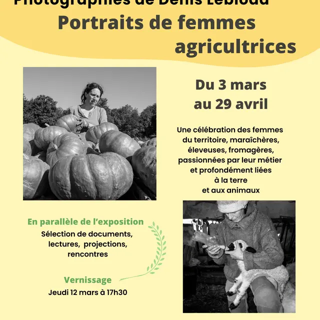 Vernissage Portraits d'agricultrice_Saint-Jean-Saint-Nicolas