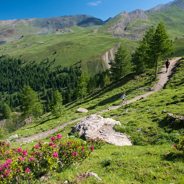 En direction du Col Lacroix