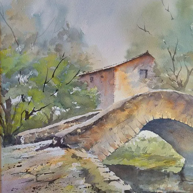 Exposition des aquarelles de Alain Bidault_Saint-Pierre-d'Entremont