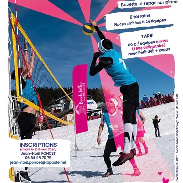 Tournoi de Snow Volley_La Féclaz