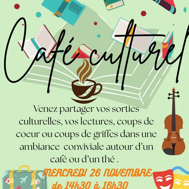 Café culturel à la médiathèque_Tanneron