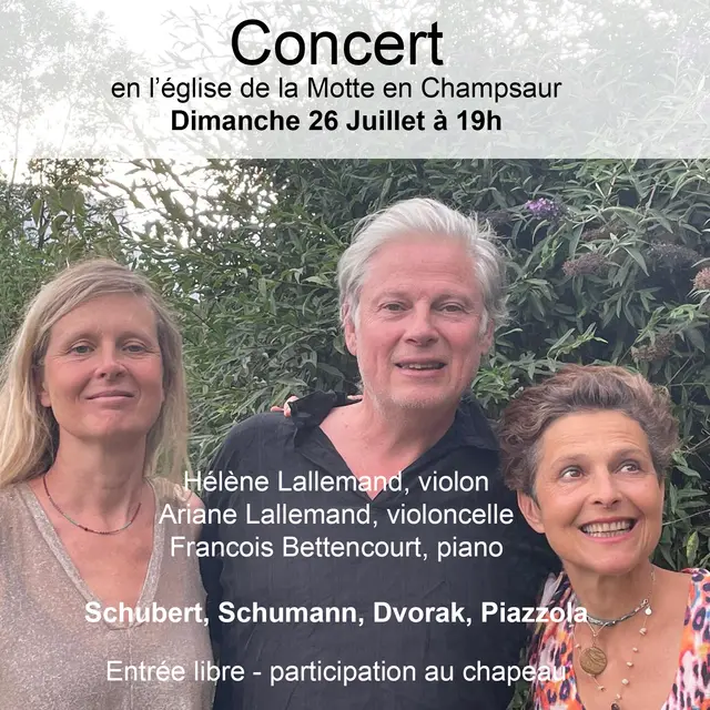 Concert Trio Violon Violoncelle Piano