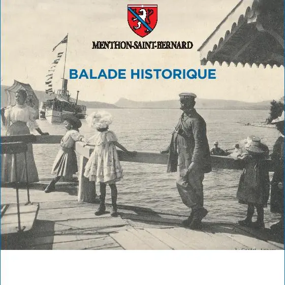 Inauguration d'un circuit de douze panneaux richement dotés d'explications historiques et d'illustrations ou photographies d'époque._Menthon-Saint-Bernard