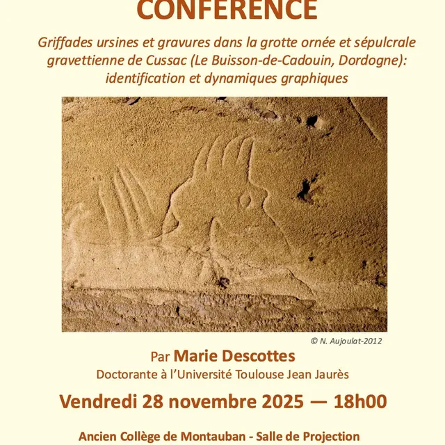 Conférence - Archéologie par M. Descottes_Montauban