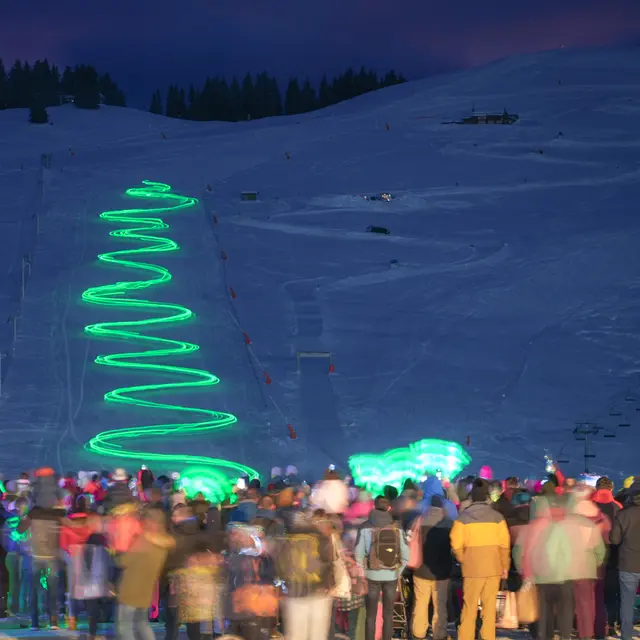 Descente aux flambeaux ESI_Les Saisies