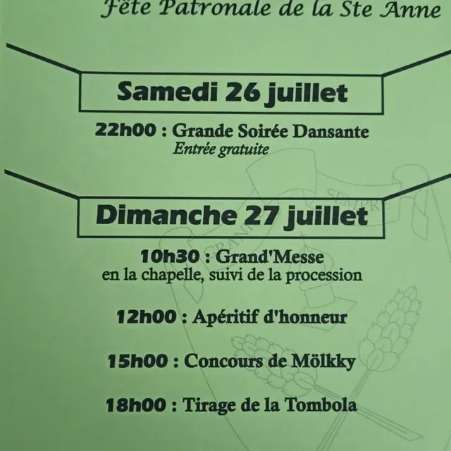 Fête de la Sainte Anne à Granile_Tende