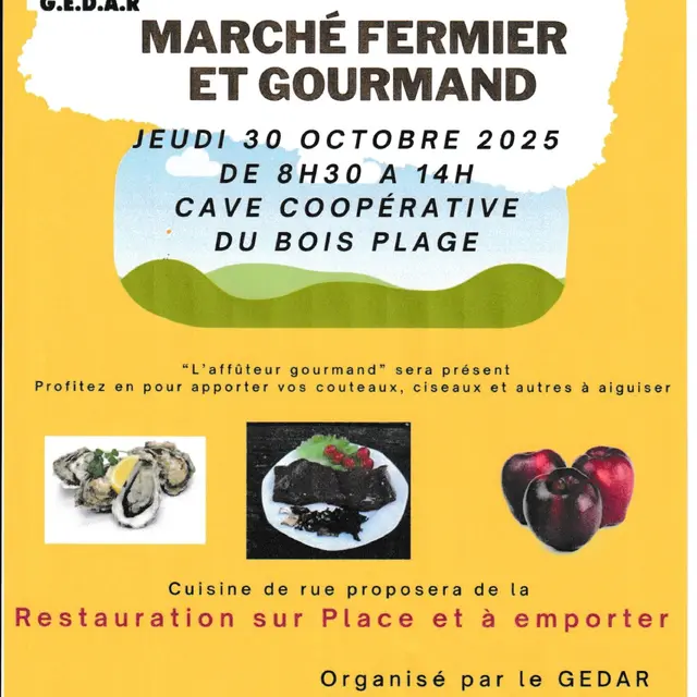 Marché fermier et gourmand_Le Bois-Plage-en-Ré