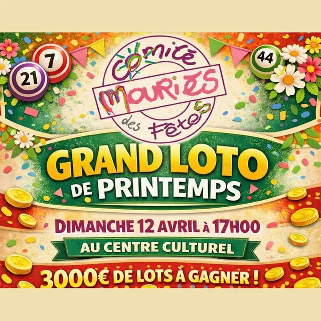 Grand loto de printemps à Mouriès 12.04.26