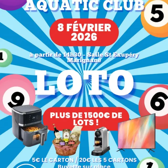 Super loto du Marignane aquatic club natation