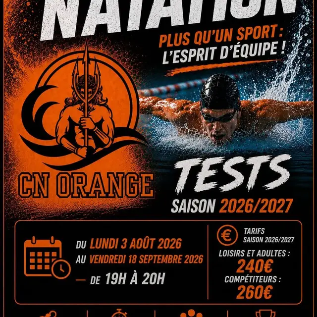 Tests - Cercle des nageurs d'Orange_Orange