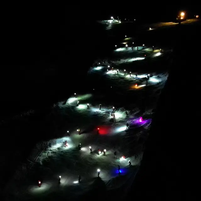 ''Les p'tits flambeaux'' - Descente aux flambeaux - ESF Saint-Nicolas de Véroce_Saint-Gervais-les-Bains