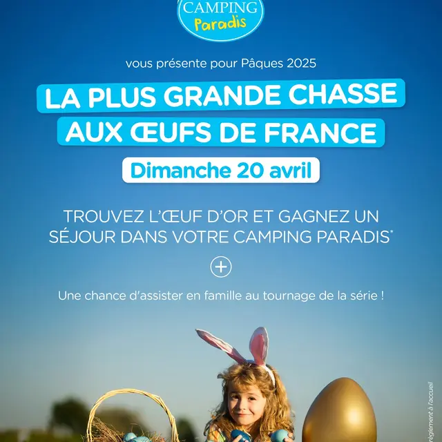 Chasse aux œufs au Camping Paradis La Gineste