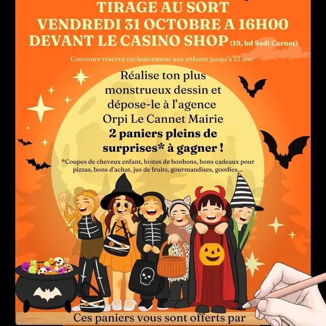 Concours de dessin Halloween_Le Cannet