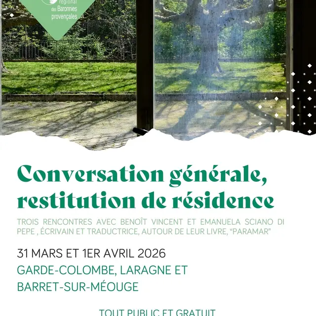 Conversation générale, restitution de résidence_Garde-Colombe