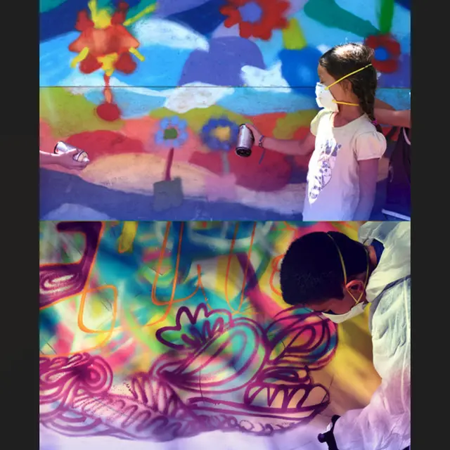 Atelier d’exploration street art avec Enkage_Marseille