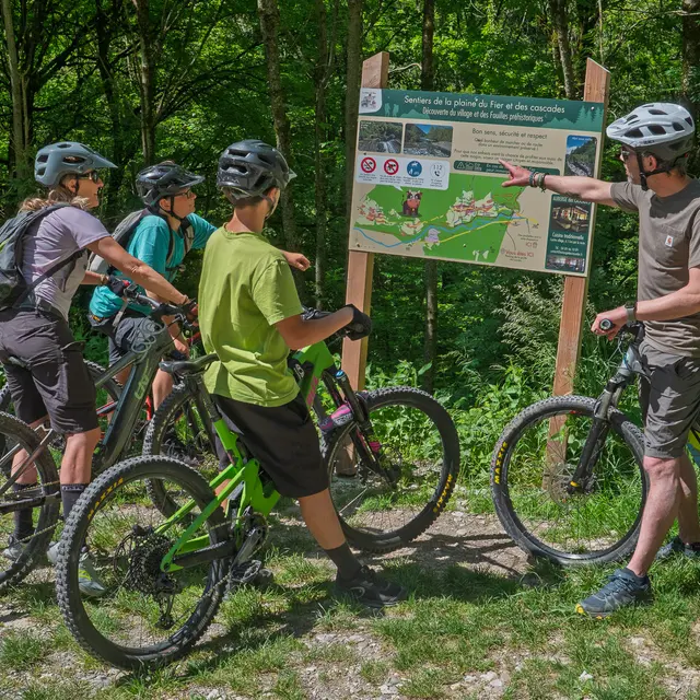 La Plaine du Fier rive Droite - itinéraire VTT Cross-Country n°35RD_La Balme-de-Thuy