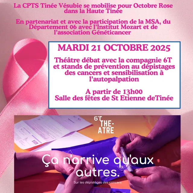 Octobre Rose Théâtre/Débat_Saint-Étienne-de-Tinée
