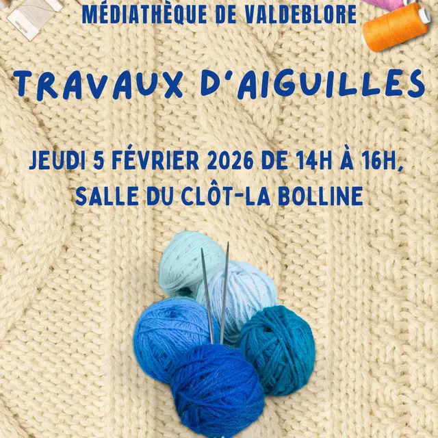 Atelier Travaux d'Aiguilles - Médiathèque Valdeblore - Médiathèque Valdeblore