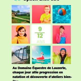 séjour colo natation option  bien-etre 9-12 ans_Lauzerte