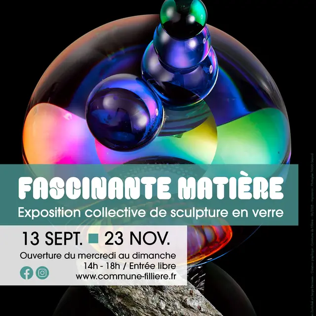 Exposition collective de sculpture en verre : Fascinante matière_Fillière