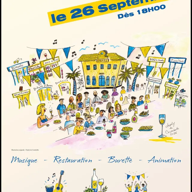 la première fête des commerçants de la gare de Hyères