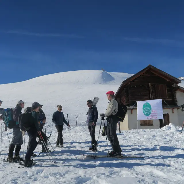 Atelier nivologie et DVA avec les écogardes du Parc du Queyras