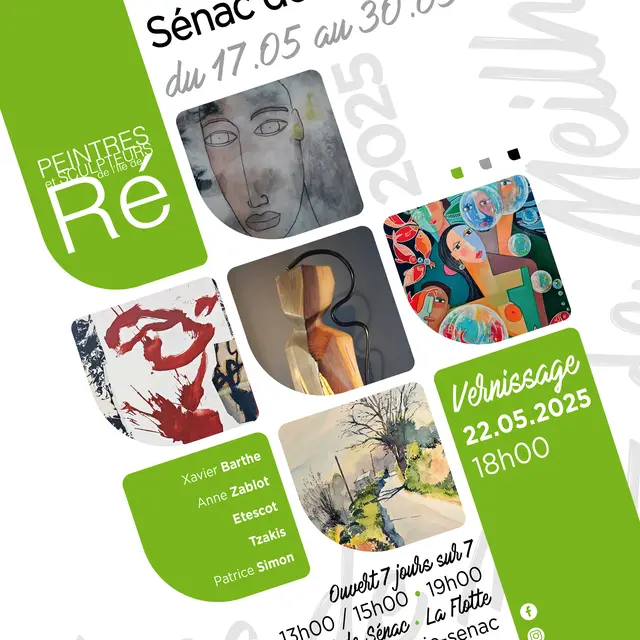 Exposition Xavier Barthe,  Anne Zablot, Etescot, Tzakis, Patrice Simon_La Flotte