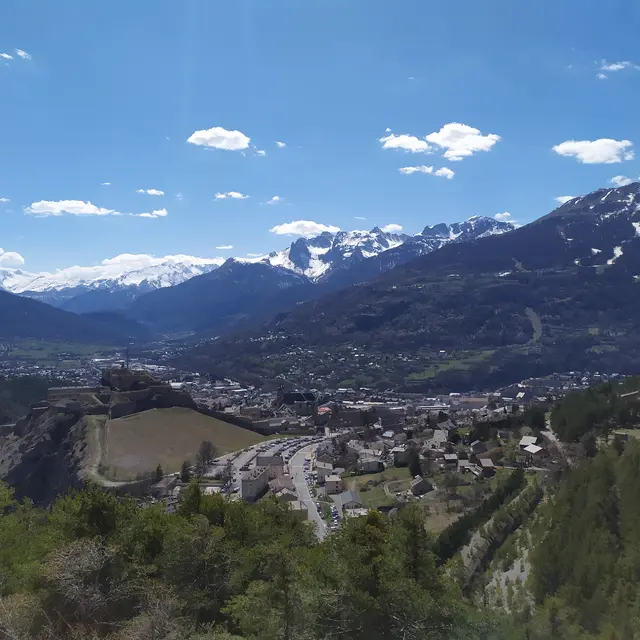 Vue Briançon depuis le Fort des Salettes