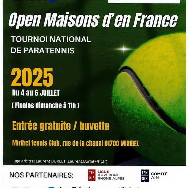 Open National Paratennis avec le Miribel Tennis Club_Miribel