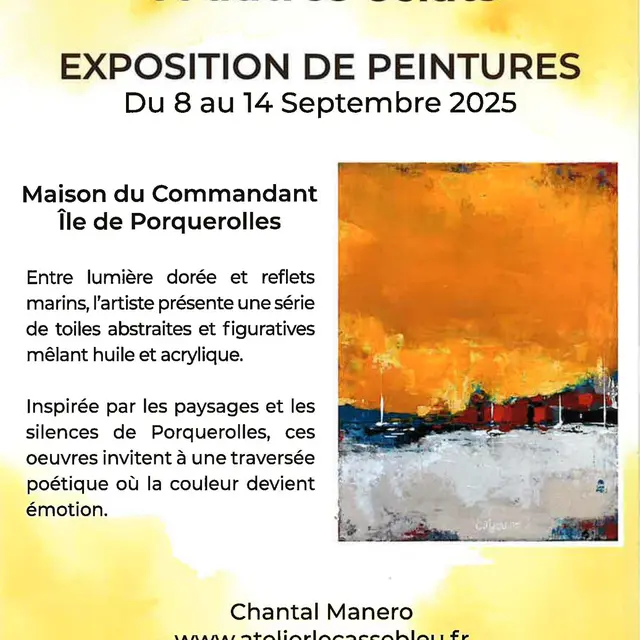 Exposition Soleil de Miel et autres éclats - Chantal Manero_Hyères