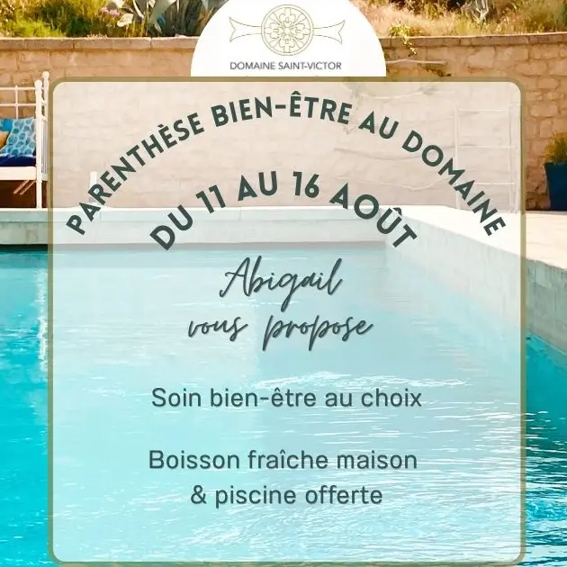 Parenthèse bien-être au Domaine Saint Victor