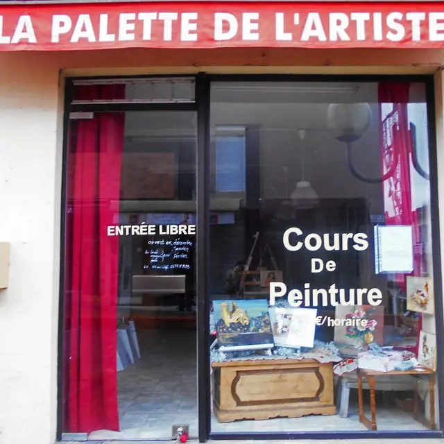 la palette de l'artiste