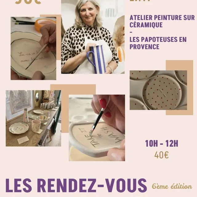 Les rendez-vous de Marius - Atelier peinture sur céramique_Hyères