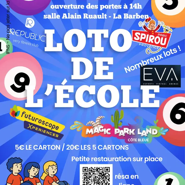Loto de l'Association de Parents d'Elèves de La Barben_La Barben
