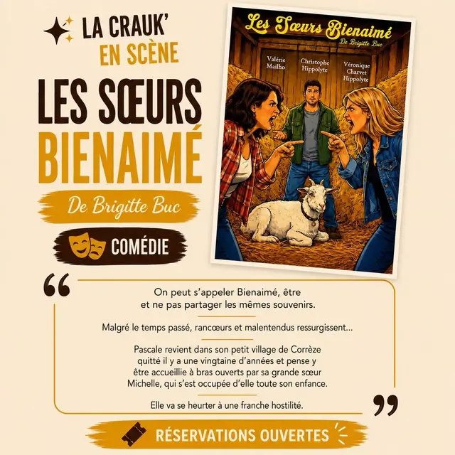 Festival théâtre dans les vignes : Les sœurs Bienaimé_La Crau