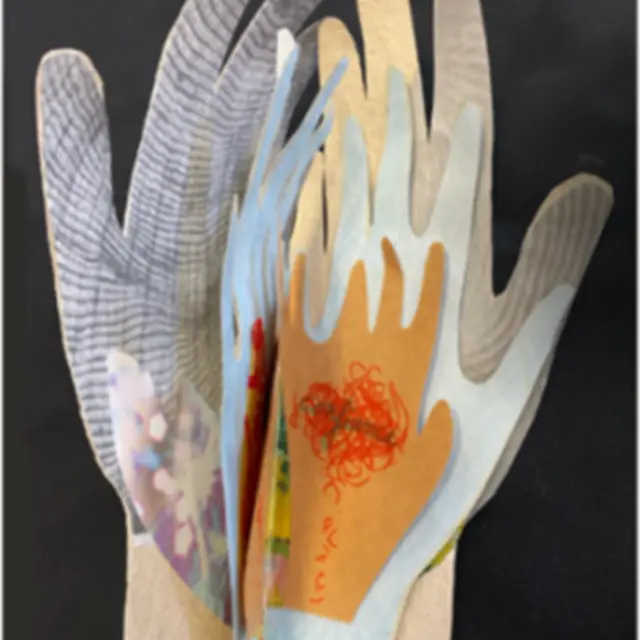 Entre nos mains : carnet-objet avec l'artiste Nadège Poupaert_Bédoin