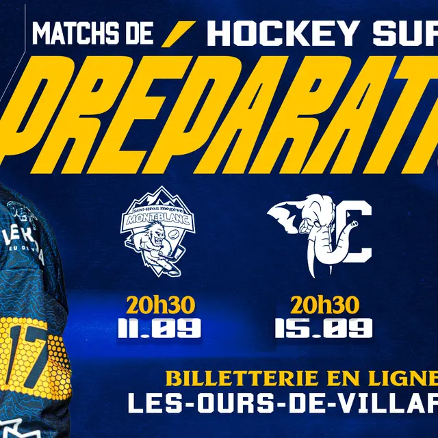 Hockey sur glace, match de préparation_Villard-de-Lans