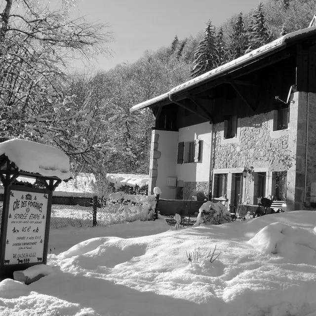 Chalet hiver N&B