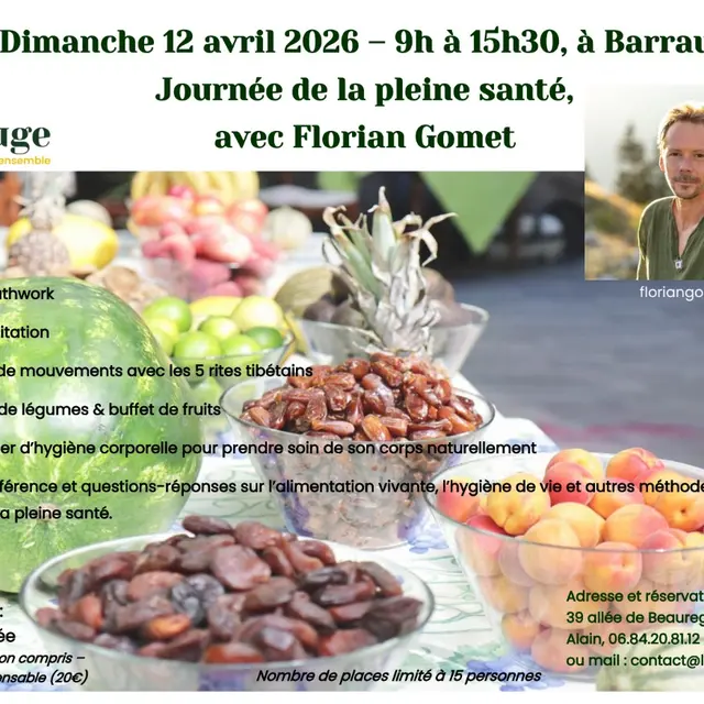 Journée de la Pleine Santé, avec Florian Gomet