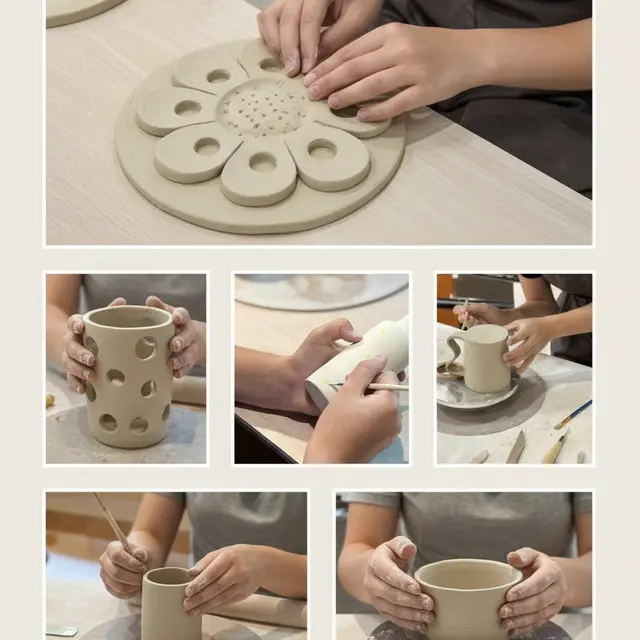 Atelier modelage et atelier peinture sur pièce tournée à la main avec EunJoo Ceramik_Les Carroz-d'Arâches