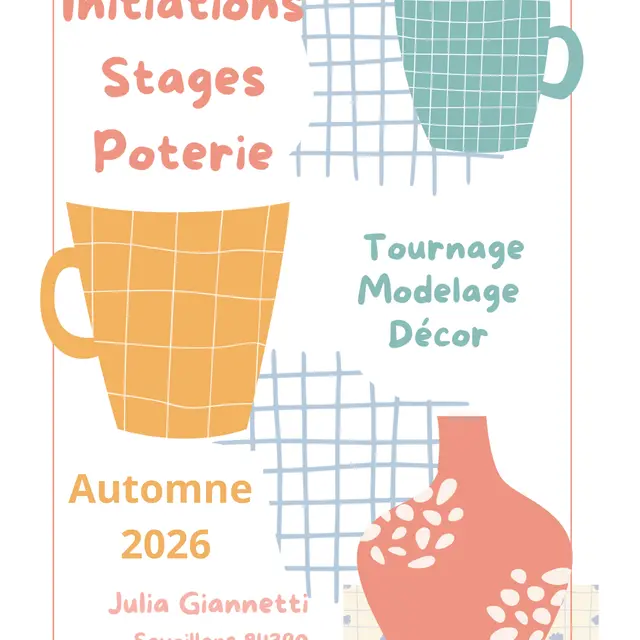 Stages de poterie - Atelier Julia Giannetti_Savoillans