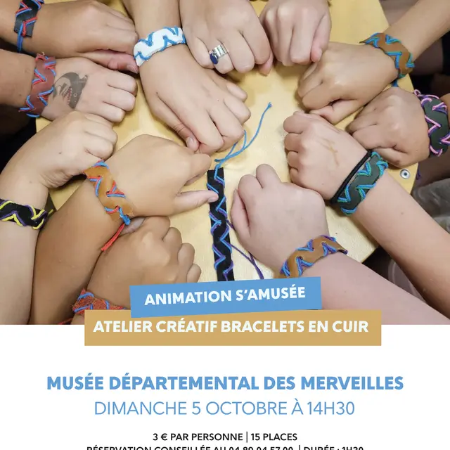 Atelier créatif bracelets en cuir_Tende