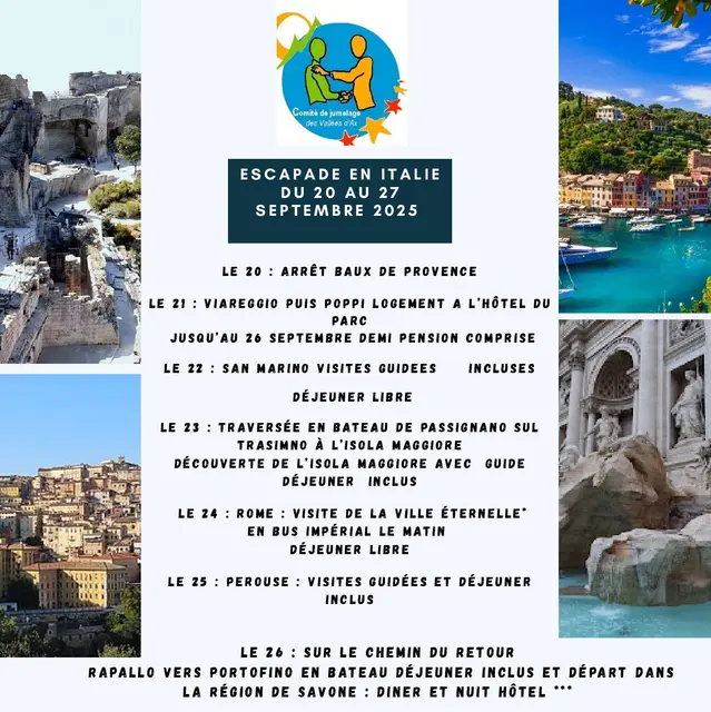 Voyage Escapade en Italie avec le comité de jumelage d'Ax-les-Thermes_Ax-les-Thermes