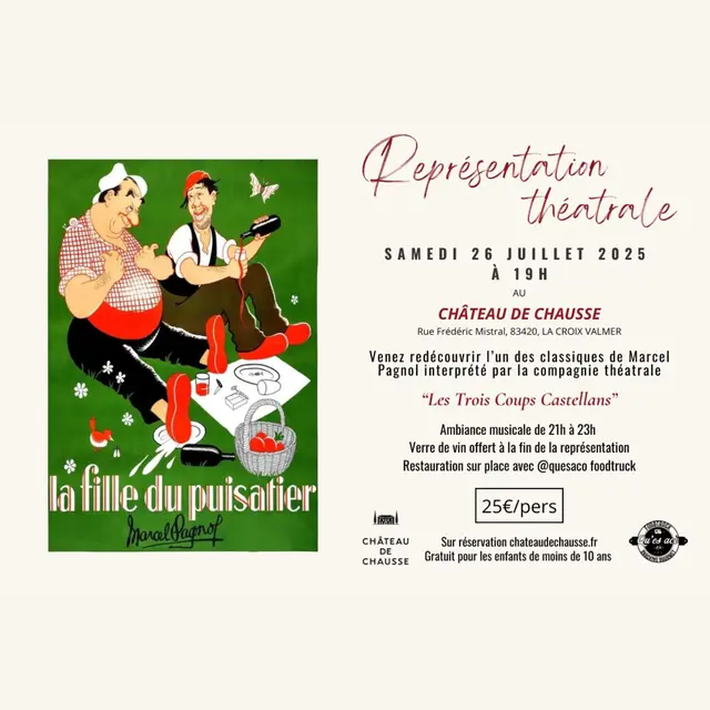 Représentation théâtrale : La Fille du Puisatier_La Croix-Valmer