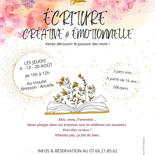 Atelier écriture émotionnelle _Ancelle