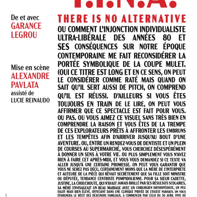 Les Nuits Théâtrales de Simone – T.I.N.A._Six-Fours-les-Plages