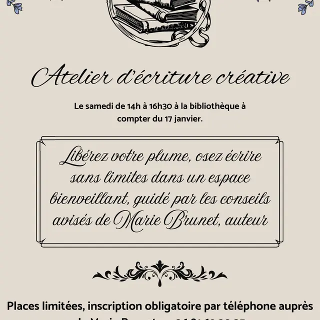 Atelier d'écriture créative à la médiathèque_Les Contamines-Montjoie