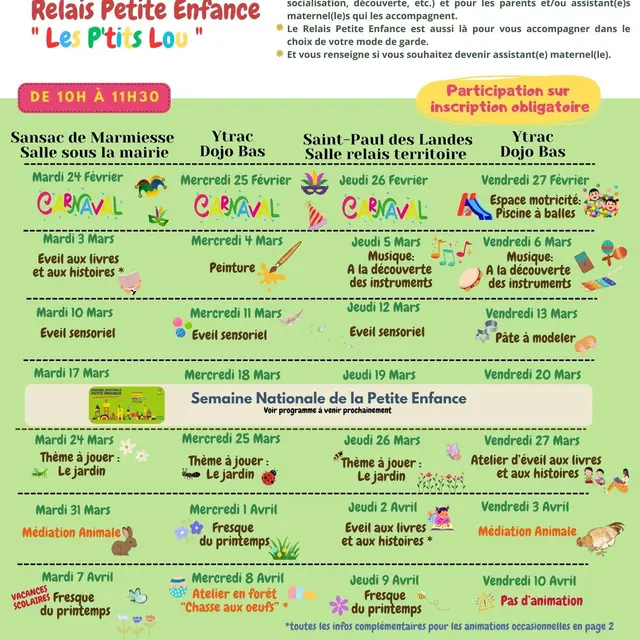 Programme d'animations Mars - Avril 2026_Sansac-de-Marmiesse